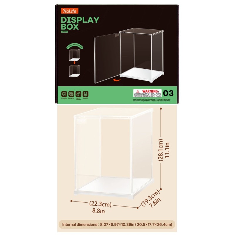 ROBOTIME ROLIFE : VITRINA PROTECCION KITS