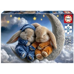 EDUCA : Puzzle de 100 pzs. sueños de conejitos