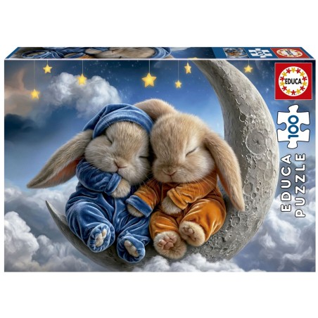 EDUCA : Puzzle de 100 pzs. sueños de conejitos