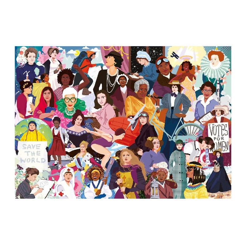 EDUCA : Pz.1000 pzs. MUJERES ICÓNICAS