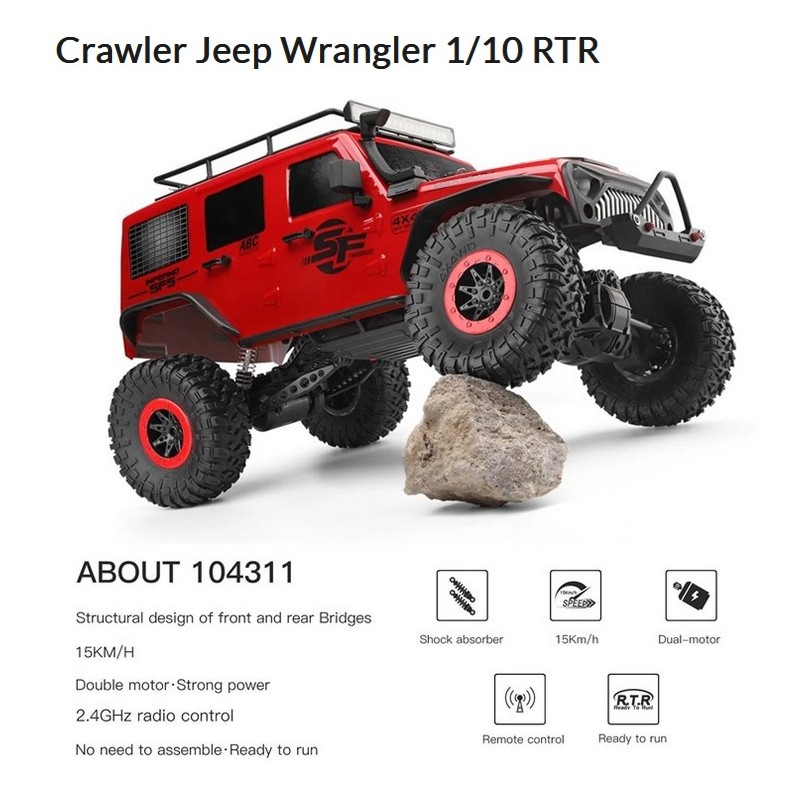 WLTOYS : CRAWLER JEEP WRANGLER ESCALA 1:10