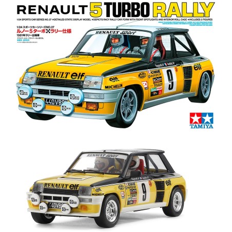 TAMIYA : kit plástico RENAULT 5 TURBO RALLY escala 1:24