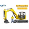 BRUDER : CAT MINIEXCAVADORA CON TRABAJADOR  escala 1:16