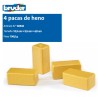 BRUDER : Set 4 Fardos de Heno rectangulares