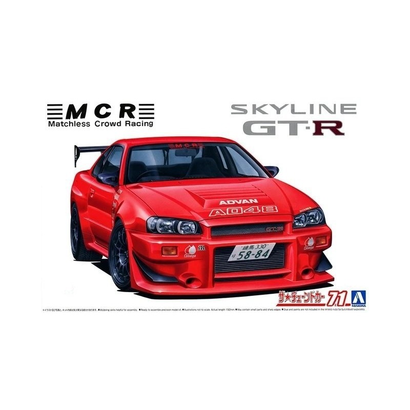 AOSHIMA : NISSAN SKYLINE GTR  escala 124