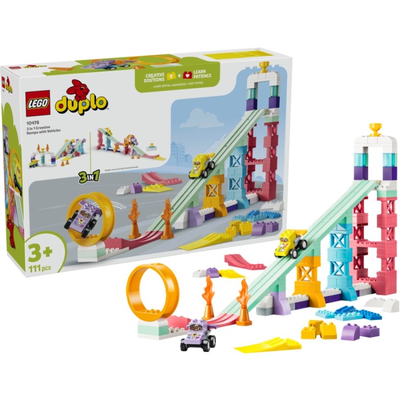 LEGO DUPLO Rampas Creativas 3 en 1 con Vehículos (10478)