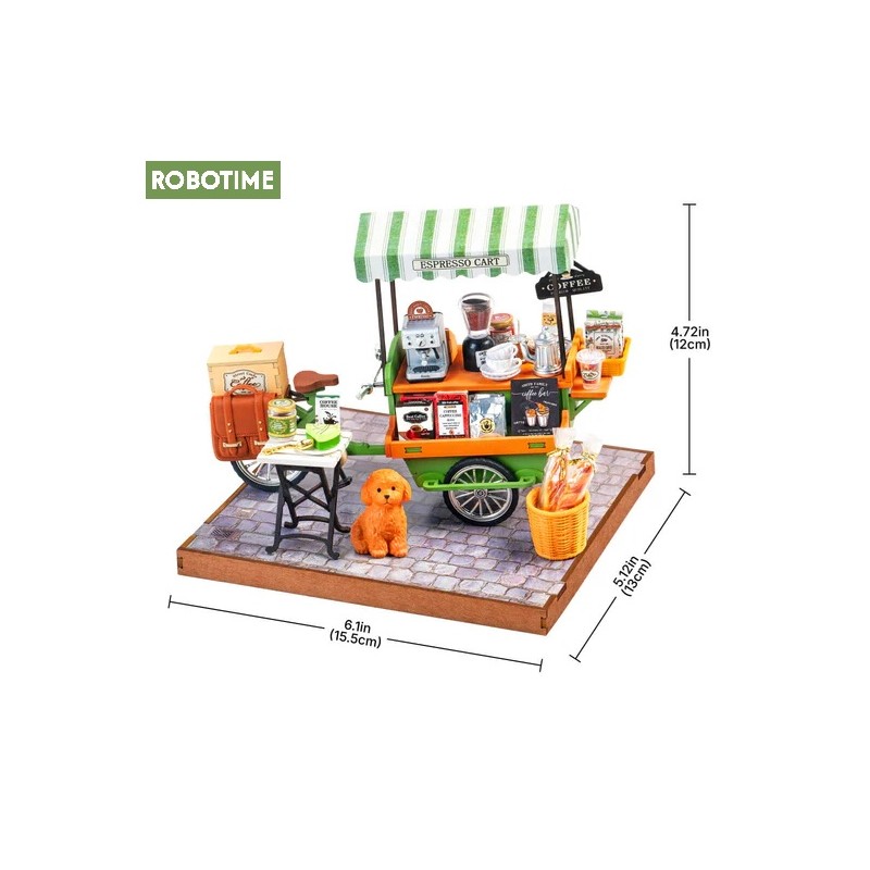 ROBOTIME ROLIFE : Carrito de café aromático