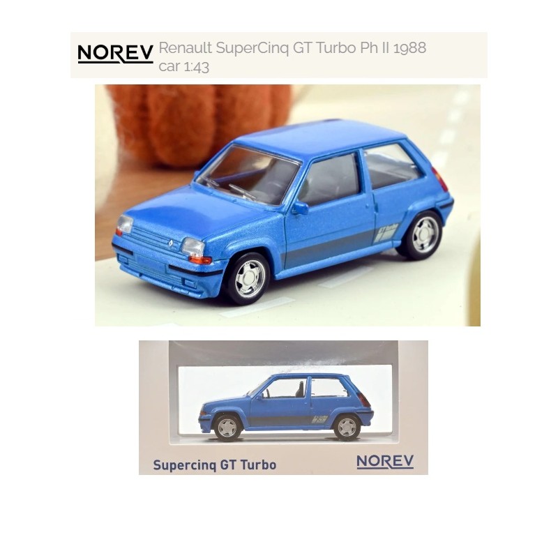 NOREV : RENAUL SUPERCINCO GT 1988 1:43