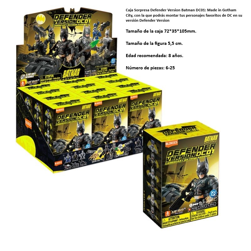 BLOKEES : SURTIDO BATMAN DC01 DEFENDER VERSION 01
