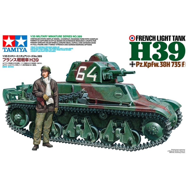 TAMIYA : FRENCH LIGHT TANK H39  escala 1:35
