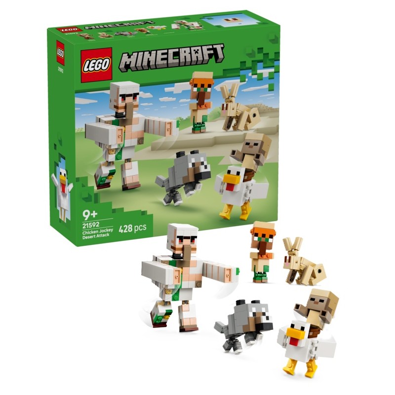 LEGO Minecraft : Ataque del Jinete Avícola en el Desierto