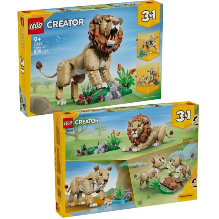 LEGO Creator 3en1 : Fauna Salvaje: León Majestuoso