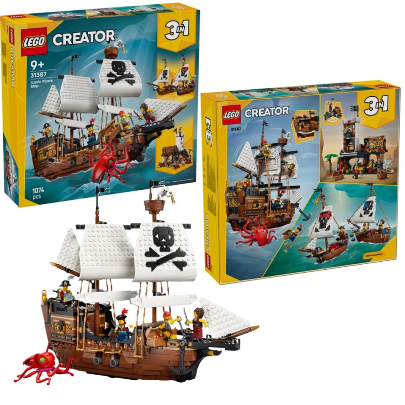 LEGO Creator 3en1 : Barco Pirata Clásico