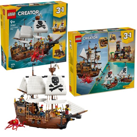 LEGO Creator 3en1 : Barco Pirata Clásico