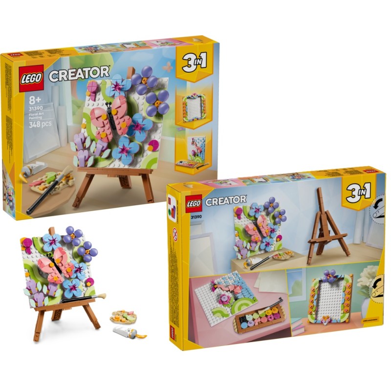 LEGO Creator 3en1 : Pintura Decorativa de Arte Floral