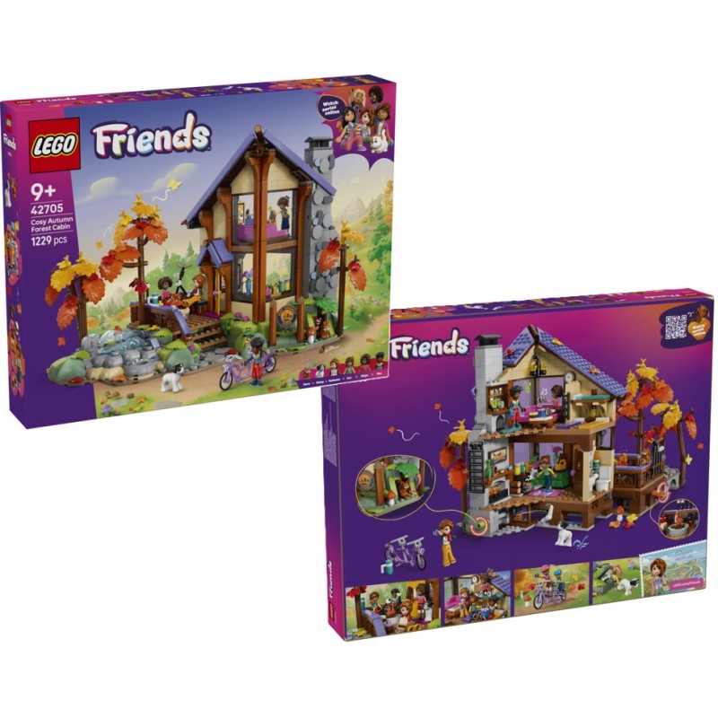 LEGO Friends  Acogedora Cabaña Otoñal en el Bosque