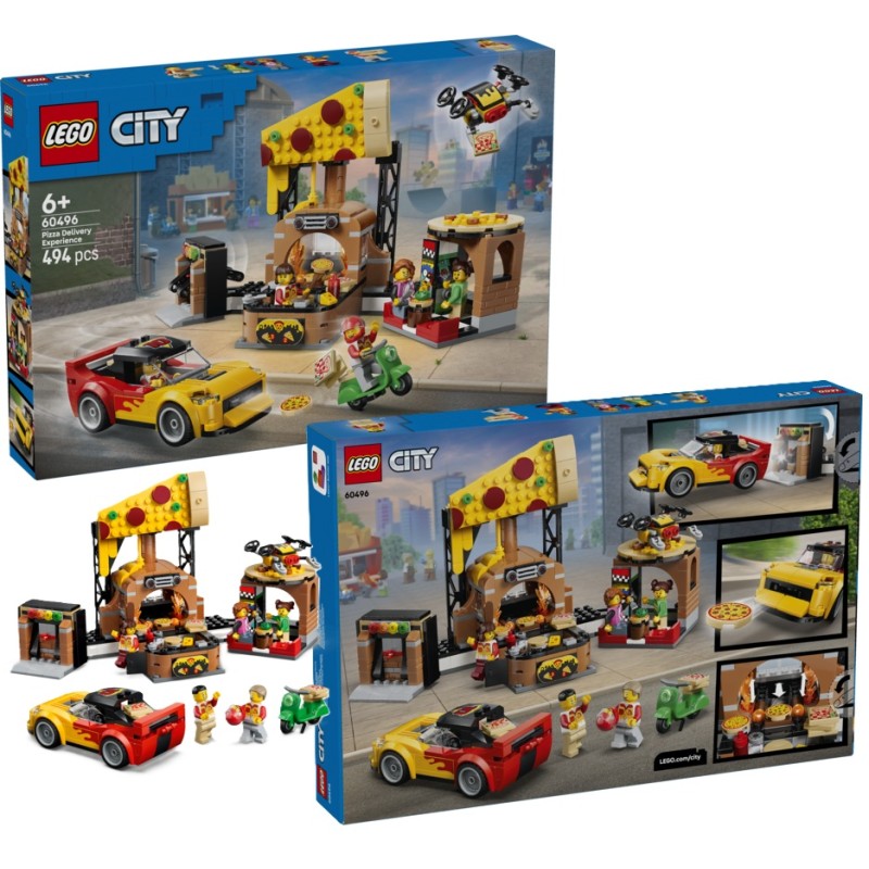 LEGO CITY : Experiencia de Pizza a Domicilio con Vehículos