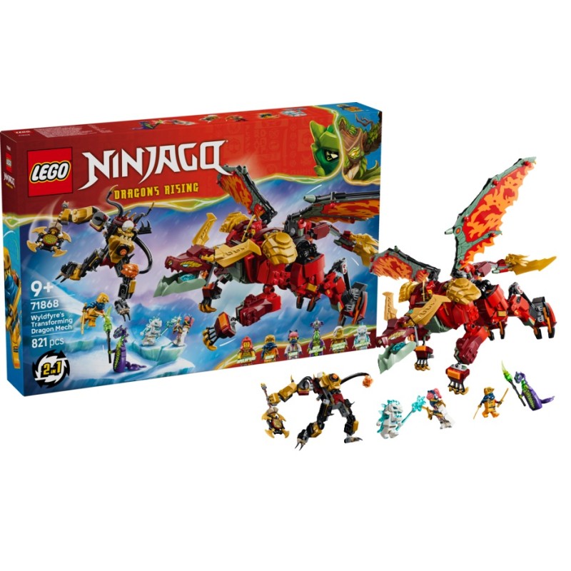 LEGO NINJAGO Meca Dragón Transformable de Wyldfyre