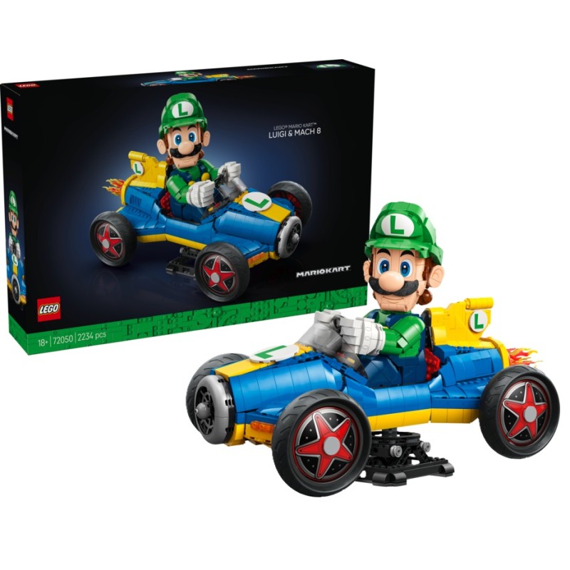 LEGO Super Mario : Mario Kart  - set Luigi y Mach 8 (72050)