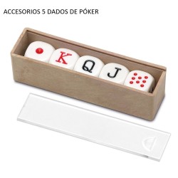 CAYRO : ACCESORIOS 5 DADOS POCKER