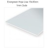 EVERGREEN : HOJAS LISAS  2 unidades 15 x 30 cm - 1 mm.