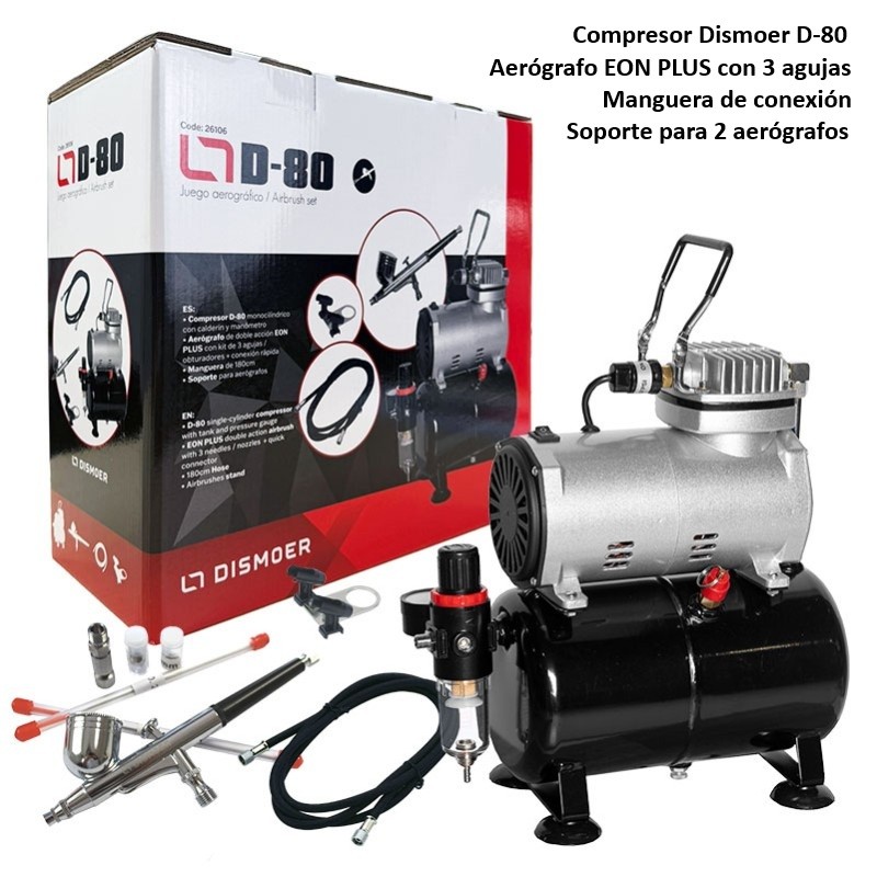 DISMOER : Set de Aerografia D-80 compresor calderín