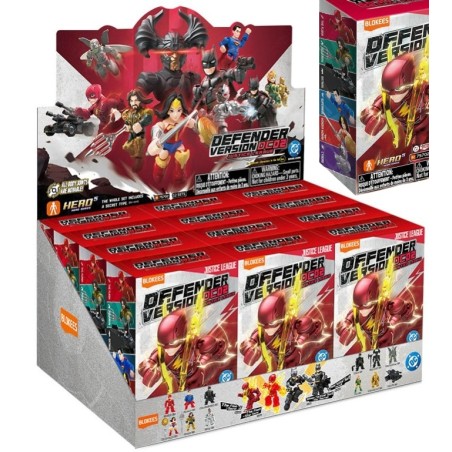 BLOKEES : FIGURA SORPRESA DEFENDER VERSION DC02 LIGA JUSTICIA