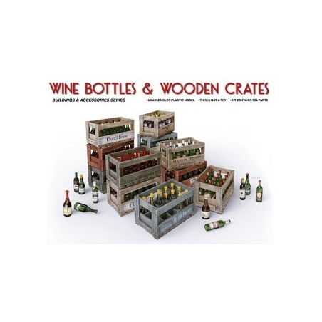 MINIART : ACCESORIOS CAJAS CON BOTELLAS   escala 1:35