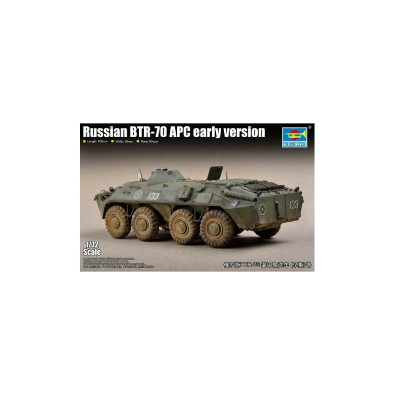 TRUMPETER : VEHICULO RUSO BTR-70    escala 1:72