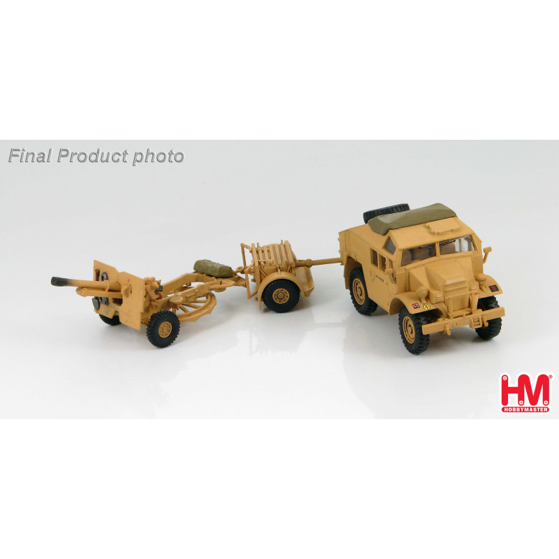 HOBBY MASTER : BRITISH QUAD CON CAÑON escala 1:72