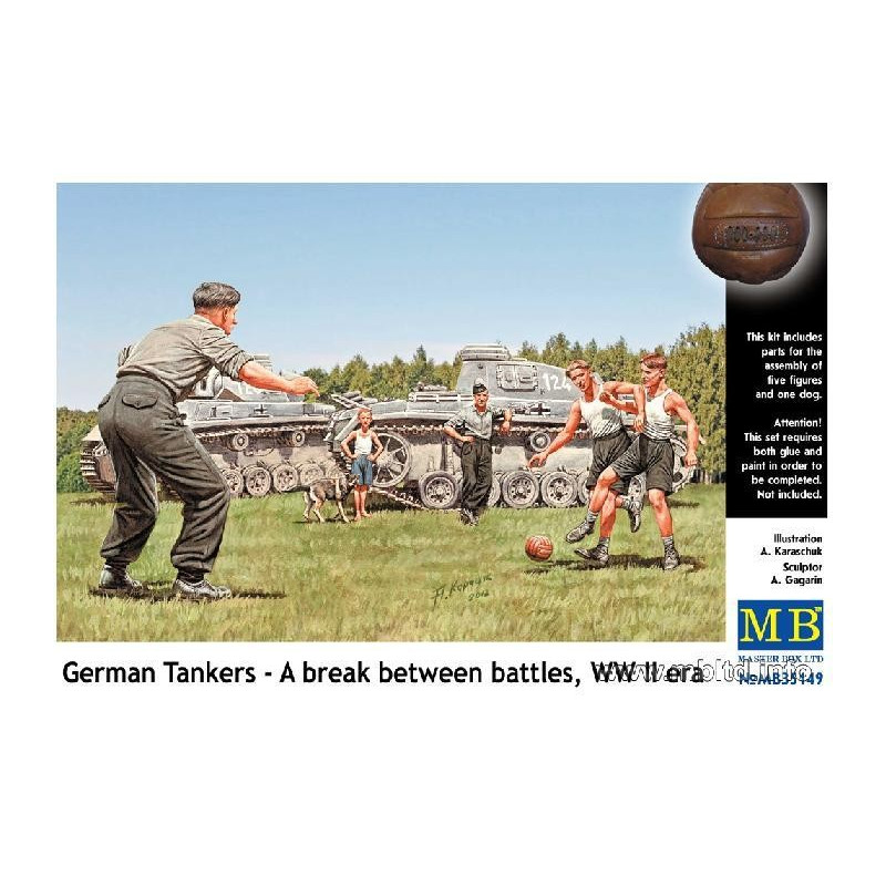 MASTER BOX : GERMAN TANKERS - A break between battles  epoca WWII  escala 1:35