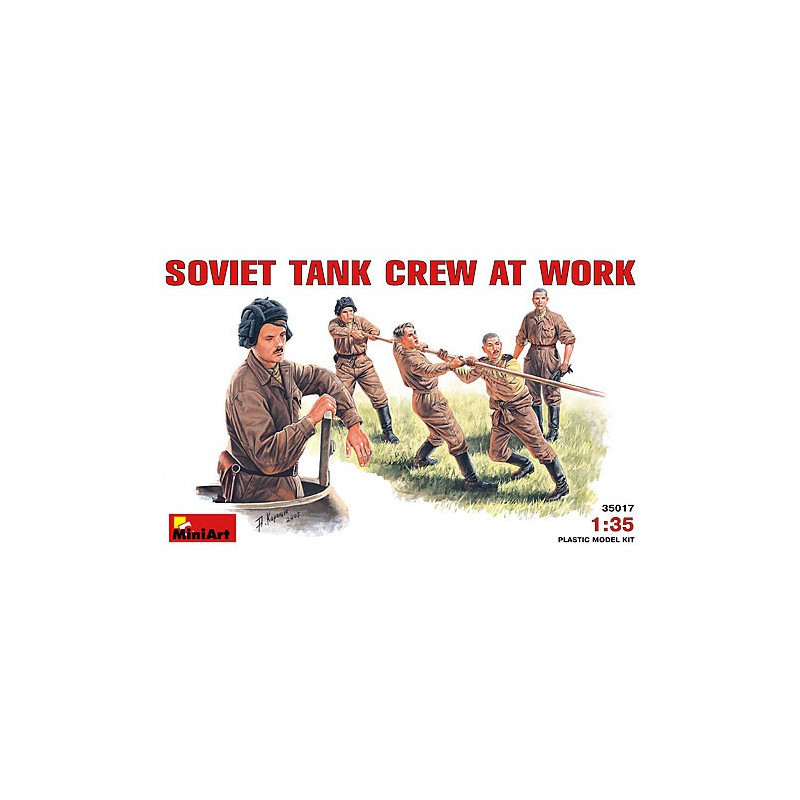 MINI ART : SOVIET TANK CREW AT WORK  escala 1:35