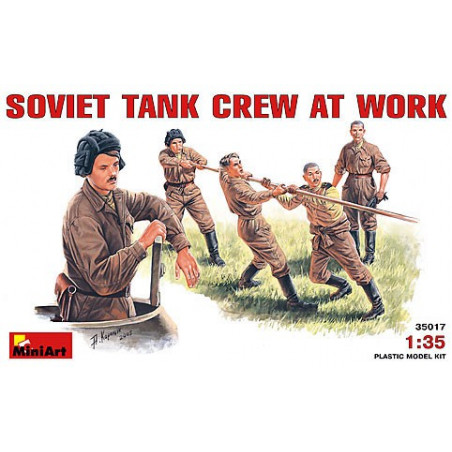 MINI ART : SOVIET TANK CREW AT WORK  escala 1:35