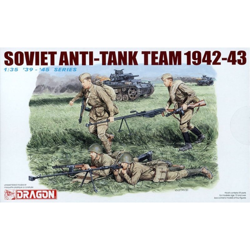 DRAGON : SOVIET ANTI-TANK TEAM 1942-43  escala 1:35