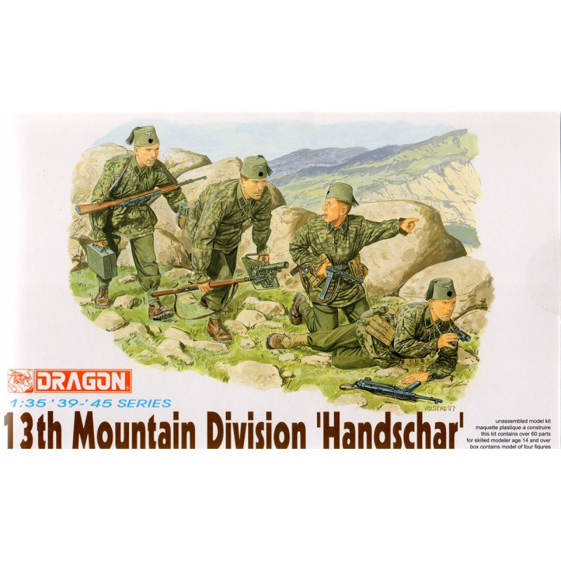 DRAGON : 13th Mountain Division HANDSCHAR escala 1:35