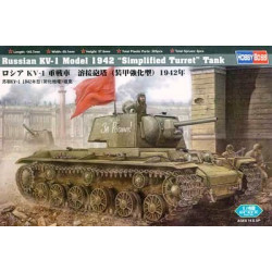 HOBBY-BOSS : TANQUE RUSO KV-1 MODELO 1942 SIMPLIFED TURRENT escala 1:48