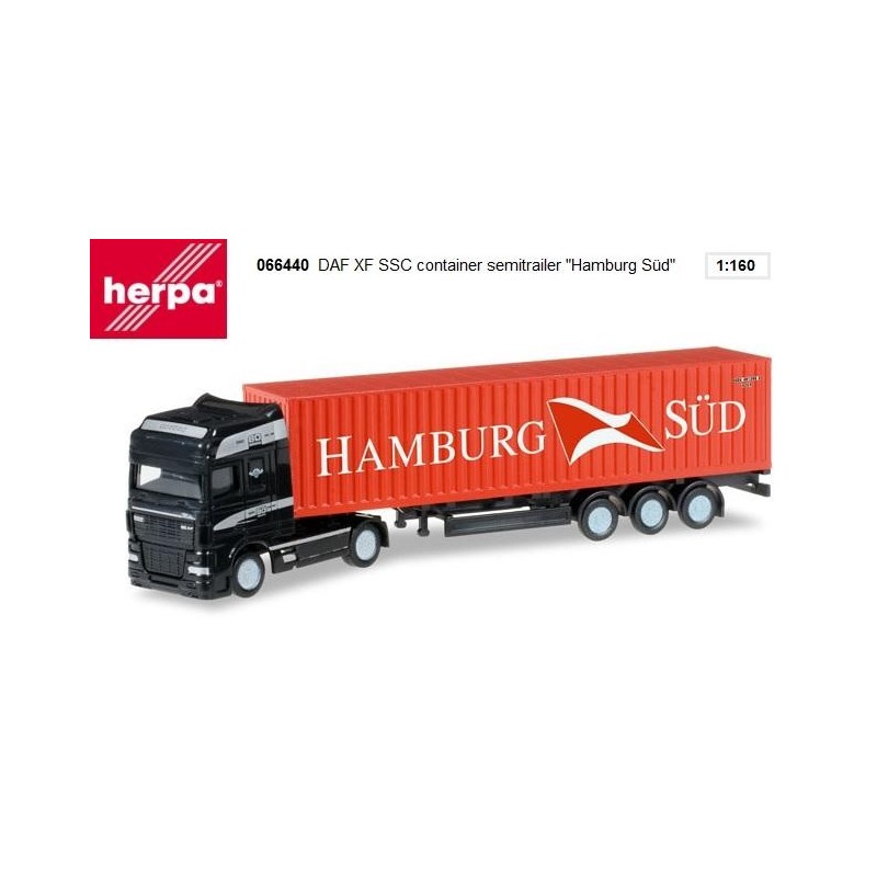 HERPA :  Camion DAF FXF SSC  Hamburg  escala 1:160