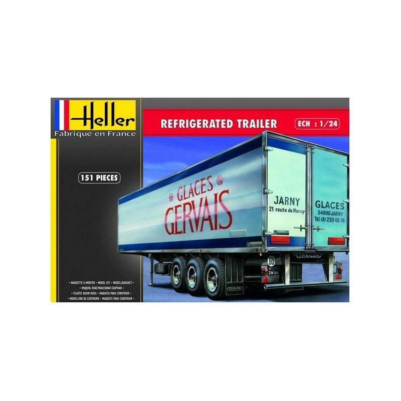 HELLER : KIT  Trailer Refrigerado para Camión  escala 1:24