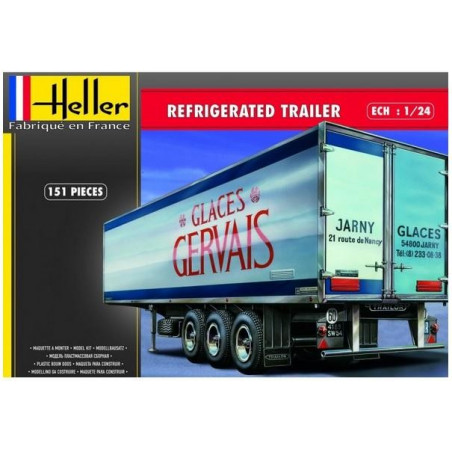 HELLER : KIT  Trailer Refrigerado para Camión  escala 1:24