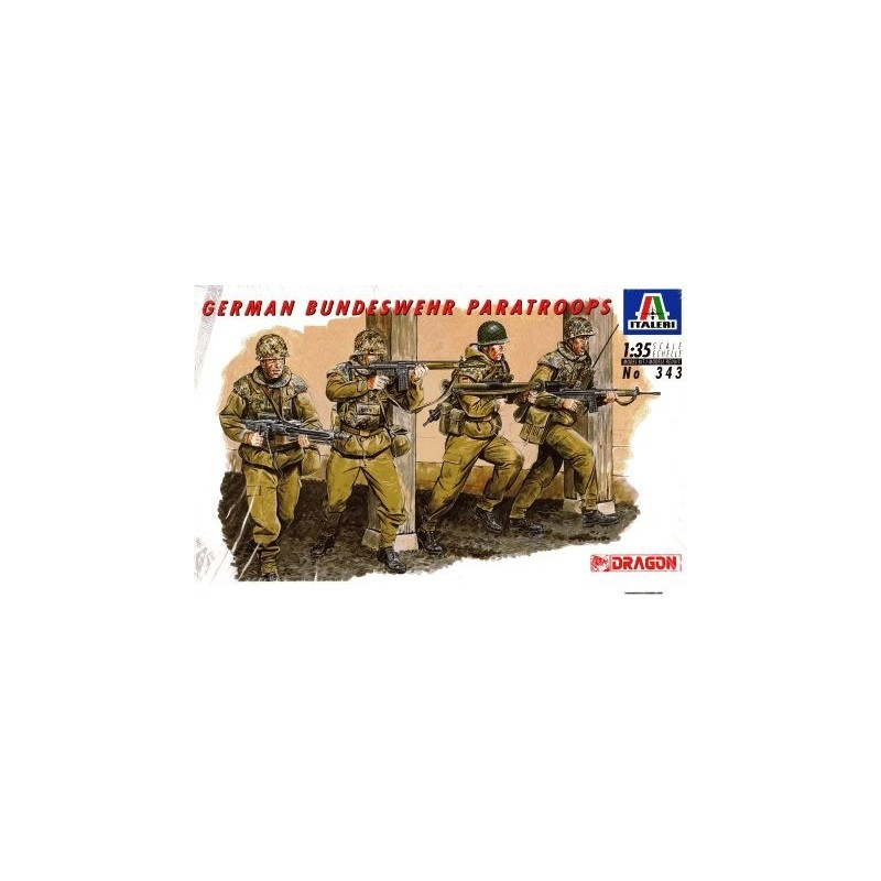 ITALERI: GERMAN BUNDESWEHR PARATROOPS escala 1:35