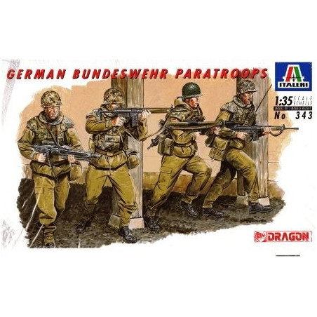 ITALERI: GERMAN BUNDESWEHR PARATROOPS escala 1:35