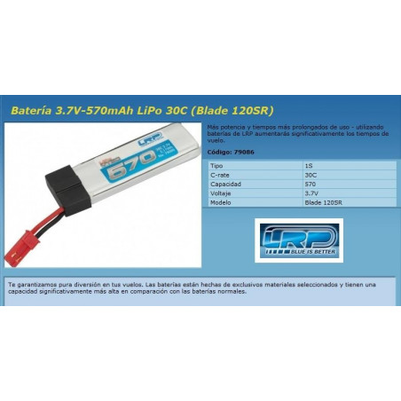 LRP : Bateria Lipo 30 C  3,7 v  ( Blade 120 SR )