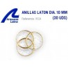 ARTESANIA LATINA : ANILLAS LATON diametro 10 mm (30 Unidades)