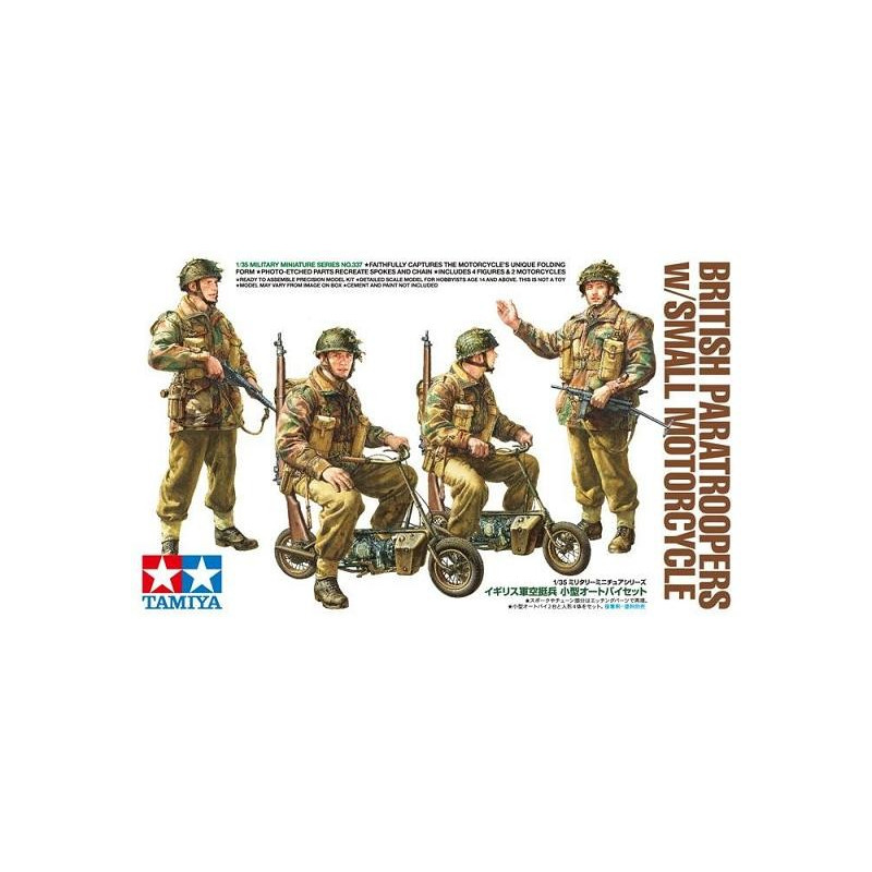 TAMIYA : British Paratroopers wSmall Motorcycle   escala 1:35