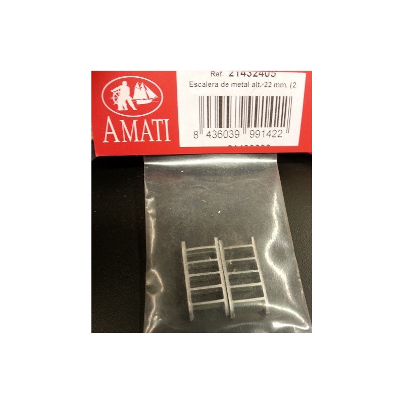 AMATI : Escalera de metal  , altura 22 mm