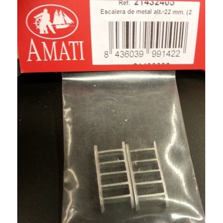 AMATI : Escalera de metal  , altura 22 mm