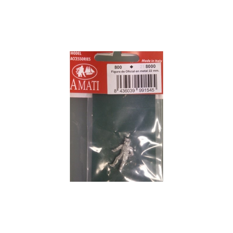 AMATI : Figura de Oficial en metal 22 mm