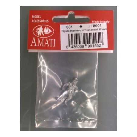 AMATI : Figura de Marinero nº1 en metal 22 mm