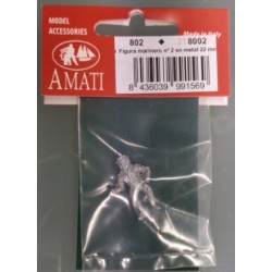 AMATI : Figura de Marinero nº2 en metal 22 mm