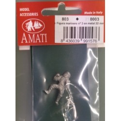 AMATI : Figura de Marinero nº3 en metal 22 mm